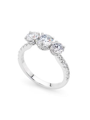  Three Stone Engagement Ring