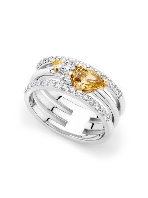  Yellow Diamond Dress Ring