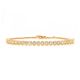 Bezel Set Diamond Bangle Bracelet