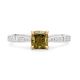 Green Yellow Diamond Ring