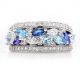 Coloured Gemstone Dress Rings 