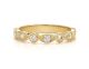 Round And Marquise Shaped Diamond Wedding Half Eternity Ring