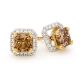 Argyle Champagne Diamond Earrings and Diavik Diamond Enhancers