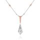 Kite Shaped Pink Diamond Pendant Necklace