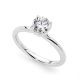 Solitaire Tulip Diamond Engagement Ring