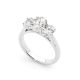 Parklane Band Trilogy Oval Diamond Engagement Ring