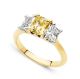 Ellendale Yellow Diamond Trilogy Engagement Ring