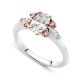 Argyle Pink Diamond Echo Oval Engagement Ring