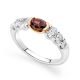 Argyle Cognac Oval Diamond Dress Ring
