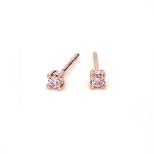 Argyle Pink Diamond Petite Stud Earrings