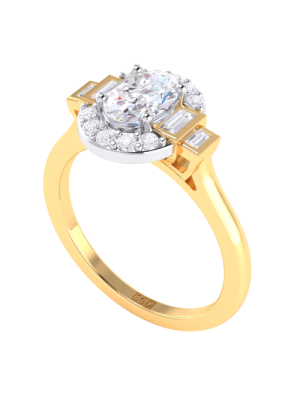 Excellent Corporation Engagement Oval Cut Diamond Ring at Rs 772345/piece  in Surat